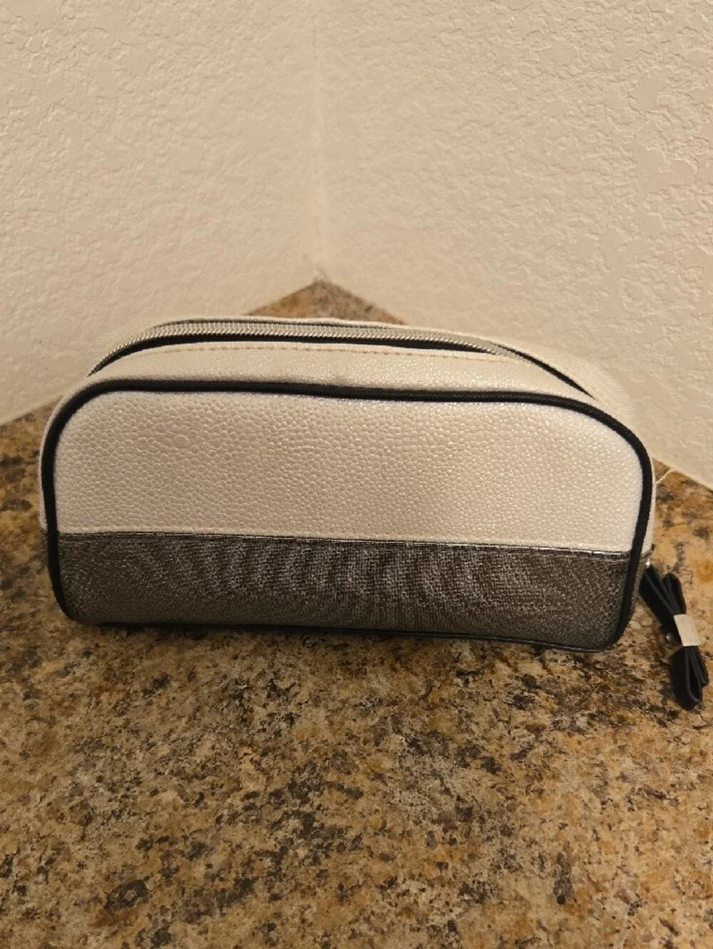 Women's Cosmetic Pouch with Bow Accent